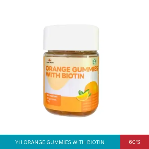 [024270] YH ORANGE GUMMIES WITH BIOTIN (60'S)