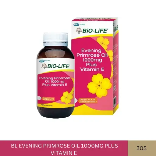 [024288] BL EVENING PRIMROSE OIL 1000MG PLUS VITAMIN E (30'S)