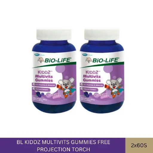 [024489] BL KIDDZ MULTIVITS GUMMIES FREE PROJECTION TORCH (2X60'S)