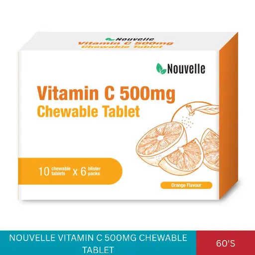 [024497] NOUVELLE VITAMIN C 500MG CHEWABLE TABLET (60'S)