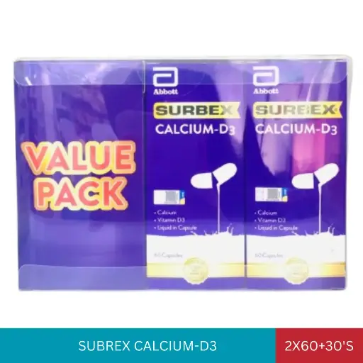 [024659] SURBEX CALCIUM-D3 VALUE PACK (2X60'S+30'S)