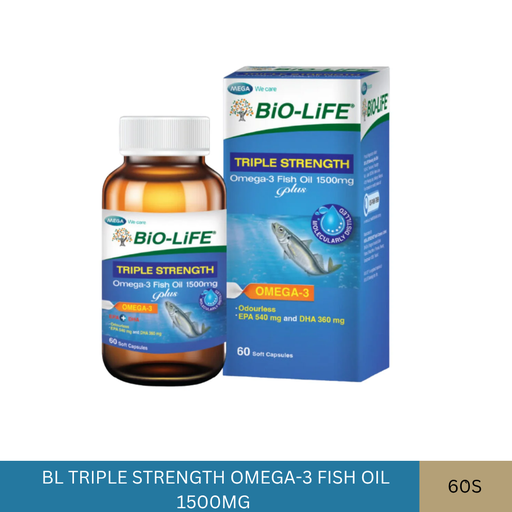 [025658] BL TRIPLE STRENGTH OMEGA-3 FISH OIL 1500MG (60'S)
