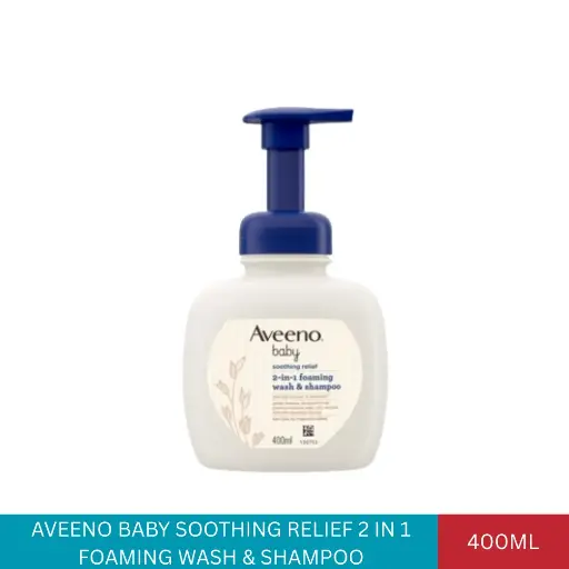 [025670] AVEENO BABY SOOTHING RELIEF 2 IN 1 FOAMING WASH & SHAMPOO (400ML)#