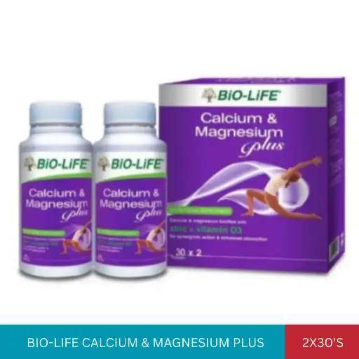 [002595] BL CALCIUM & MAGNESIUM PLUS (2X30'S)