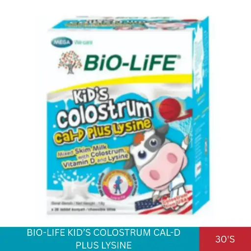 [002648] BL KIDS COLOSTRUM CAL-D PLUS LYSINE (30'S)