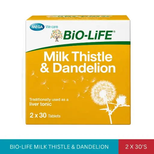 [002664] BIO-LIFE MILK THISTLE & DANDELION (2X30'S)