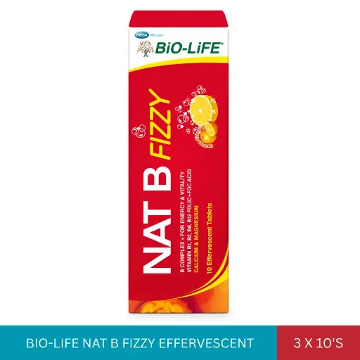 [002674] BIO-LIFE NAT B FIZZY EFFERVESCENT TAB (3x10'S)
