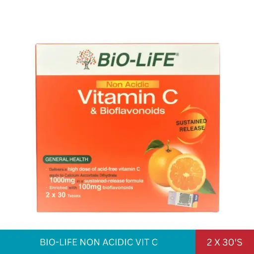 [002680] BIO-LIFE NON ACIDIC VIT C (2x30'S)*