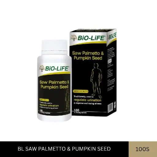[002713] BL SAW PALMETTO & PUMPKIN SEED (100'S)