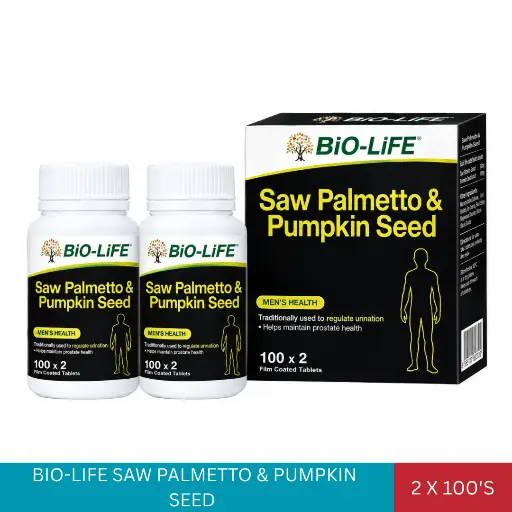 [002714] BIO-LIFE SAW PALMETTO & PUMPKIN SEED (2X100'S)
