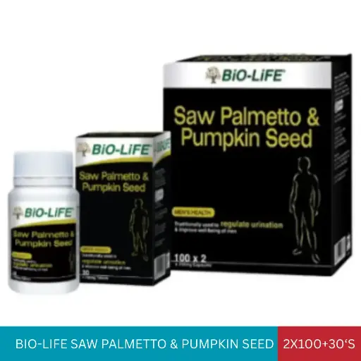 [002714] BL SAW PALMETTO & PUMPKIN SEED (2X100'S)