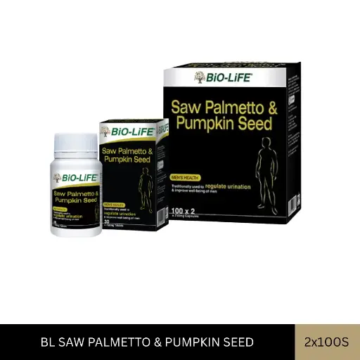 [002714] BL SAW PALMETTO & PUMPKIN SEED (2X100'S)