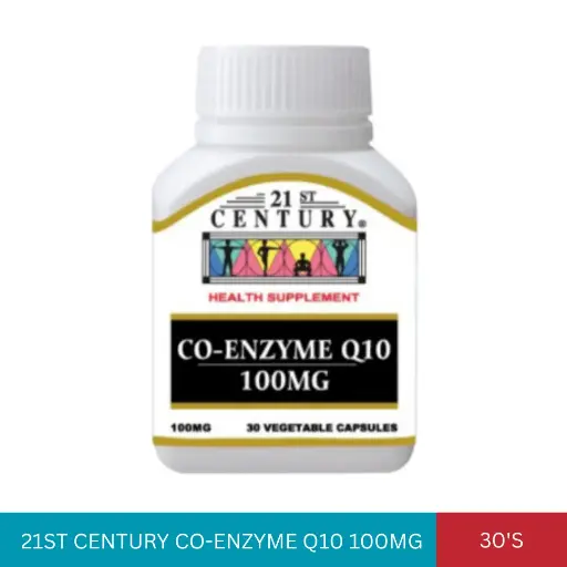 [000031] 21ST CENTURY CO-ENZYME Q10 100MG (30'S)