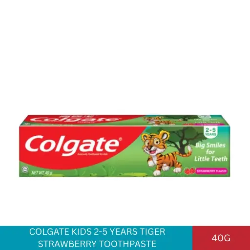 [004065] COLGATE KIDS 2-5 YEARS TIGER STRAWBERRY TOOTHPASTE (40G)