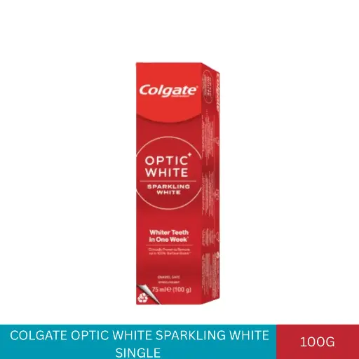 [004103] COLGATE OPTIC WHITE SPARKLING WHITE SINGLE (100G) 