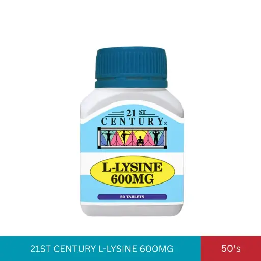 [000063] 21ST CENTURY L-LYSINE 600MG (50'S)