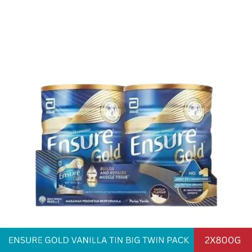 [006396] ENSURE GOLD VANILLA TIN BIG TWIN PACK (2x800G)*