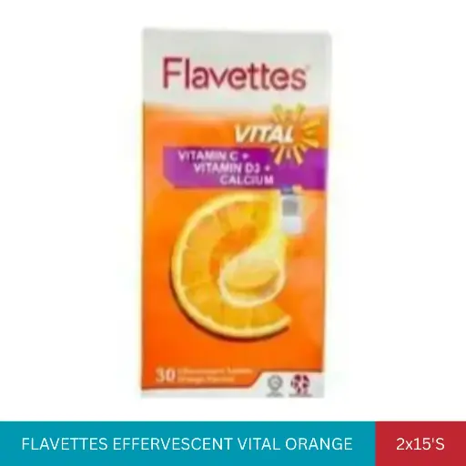 [007377] FLAVETTES EFFERVESCENT VITAL ORANGE (2x15'S)#