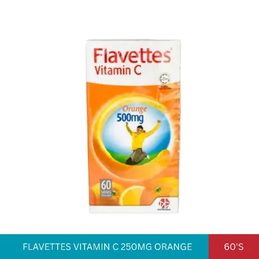 [007386] FLAVETTES VITAMIN C 250MG ORANGE (60'S)#
