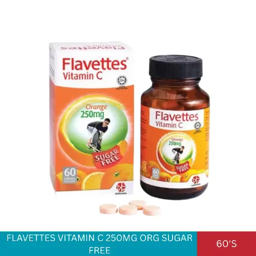 [007388] FLAVETTES VITAMIN C 250MG ORG SUGAR FREE (60'S)#