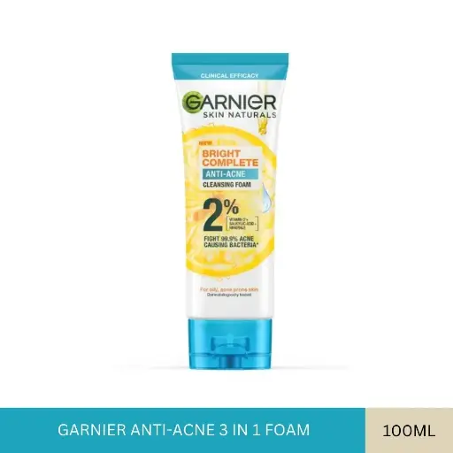 [007907] GARNIER ANTI-ACNE 3 IN 1 FOAM (100ML)