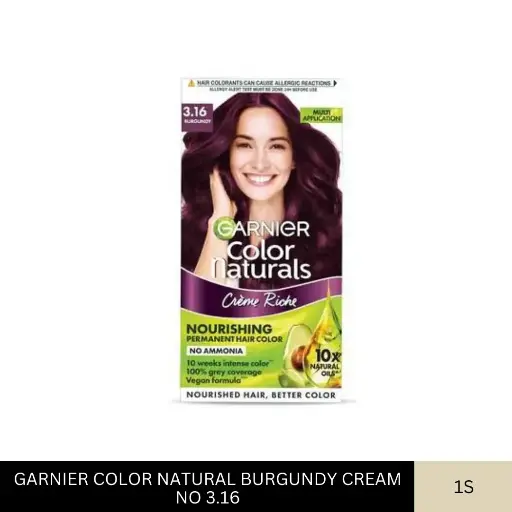 [007918] GARNIER COLOR NATURAL BURGUNDY CREAM NO 3.16