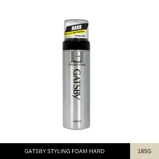 [008104] GATSBY STYLING FOAM HARD (185G)