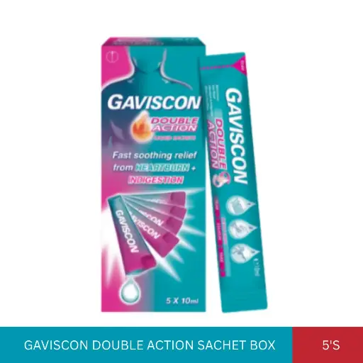 [008153] GAVISCON DOUBLE ACTION SACHET BOX (5'S)