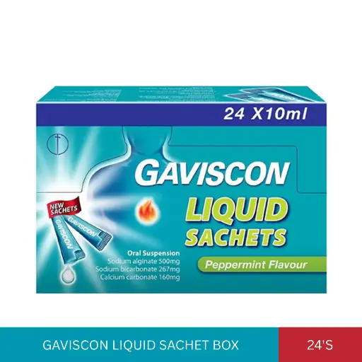 [008156] GAVISCON LIQUID SACHET BOX (24'S)