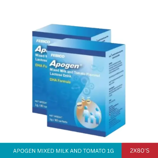[000919] APOGEN MIXED MILK AND TOMATO 1G (2X80'S)*