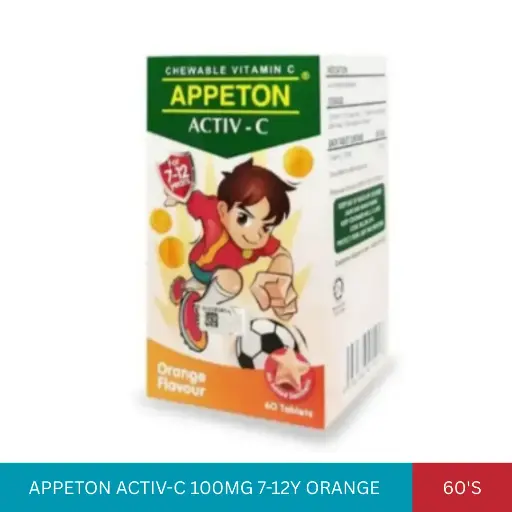 [000930] APPETON ACTIV-C 100MG 7-12Y ORANGE (60'S)