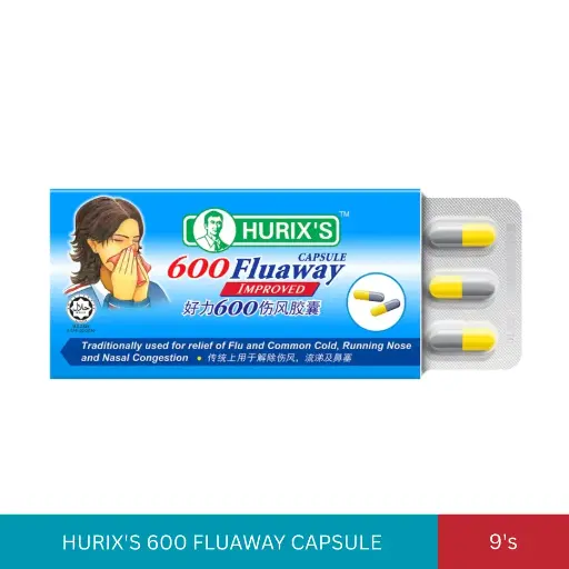 [009775] HURIX'S 600 FLUAWAY CAPSULE (9'S/PACK)